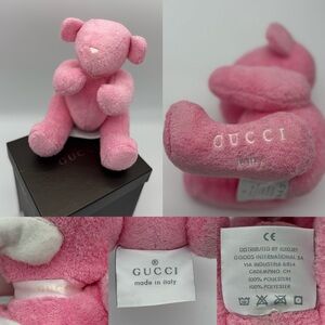 Authentic Gucci pink baby bear